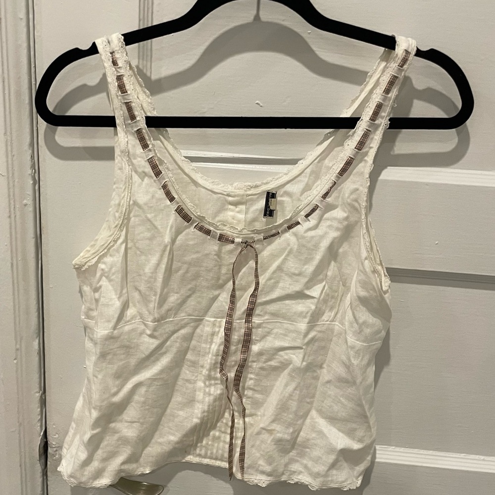 Burberry linen tank